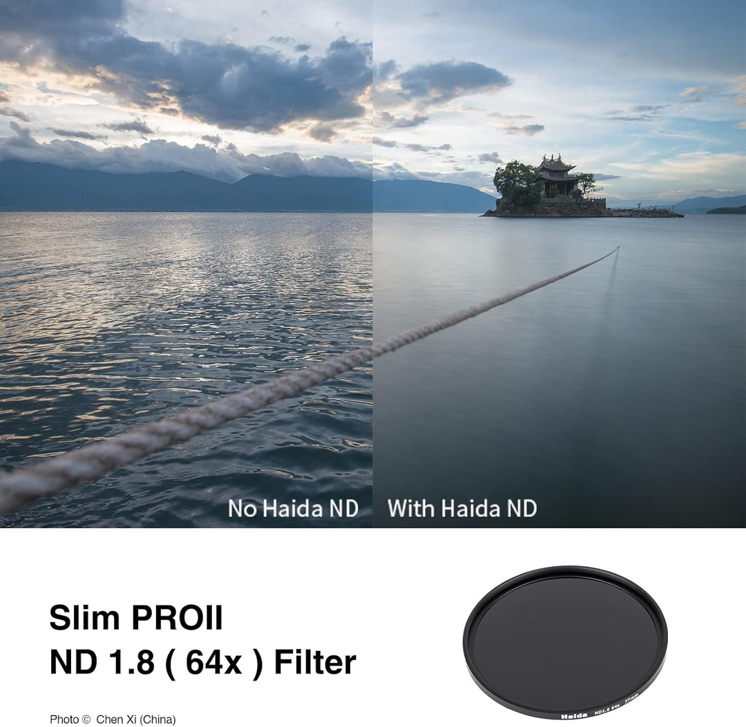 Haida ND64-Filter, 58 mm, 6 Blendenstufen, Neutraldichtefilter, mehrschichtige Objektivfilter (PROII