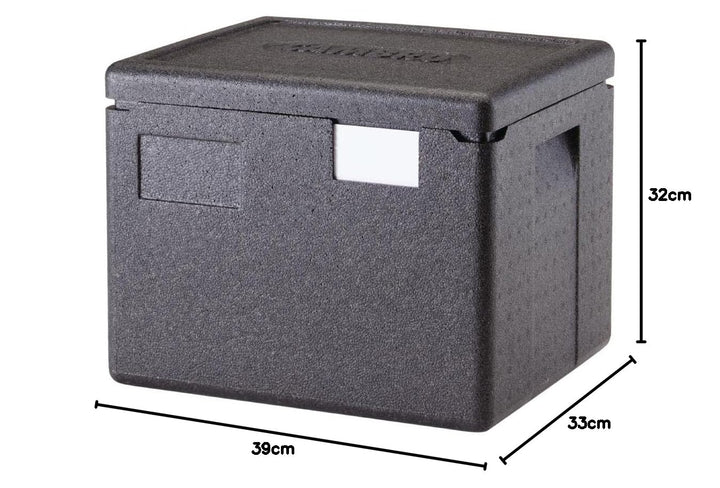 Container top EPP voor 1/2GN bakken Interhal EPP280-110 Black 390x330x316mm, 390x330x316mm