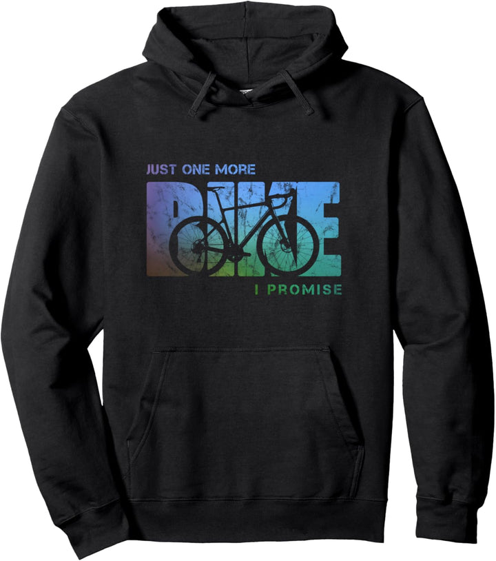 Lustiges Rennrad-Design mit Aufschrift Just One More Bike Pullover Hoodie
