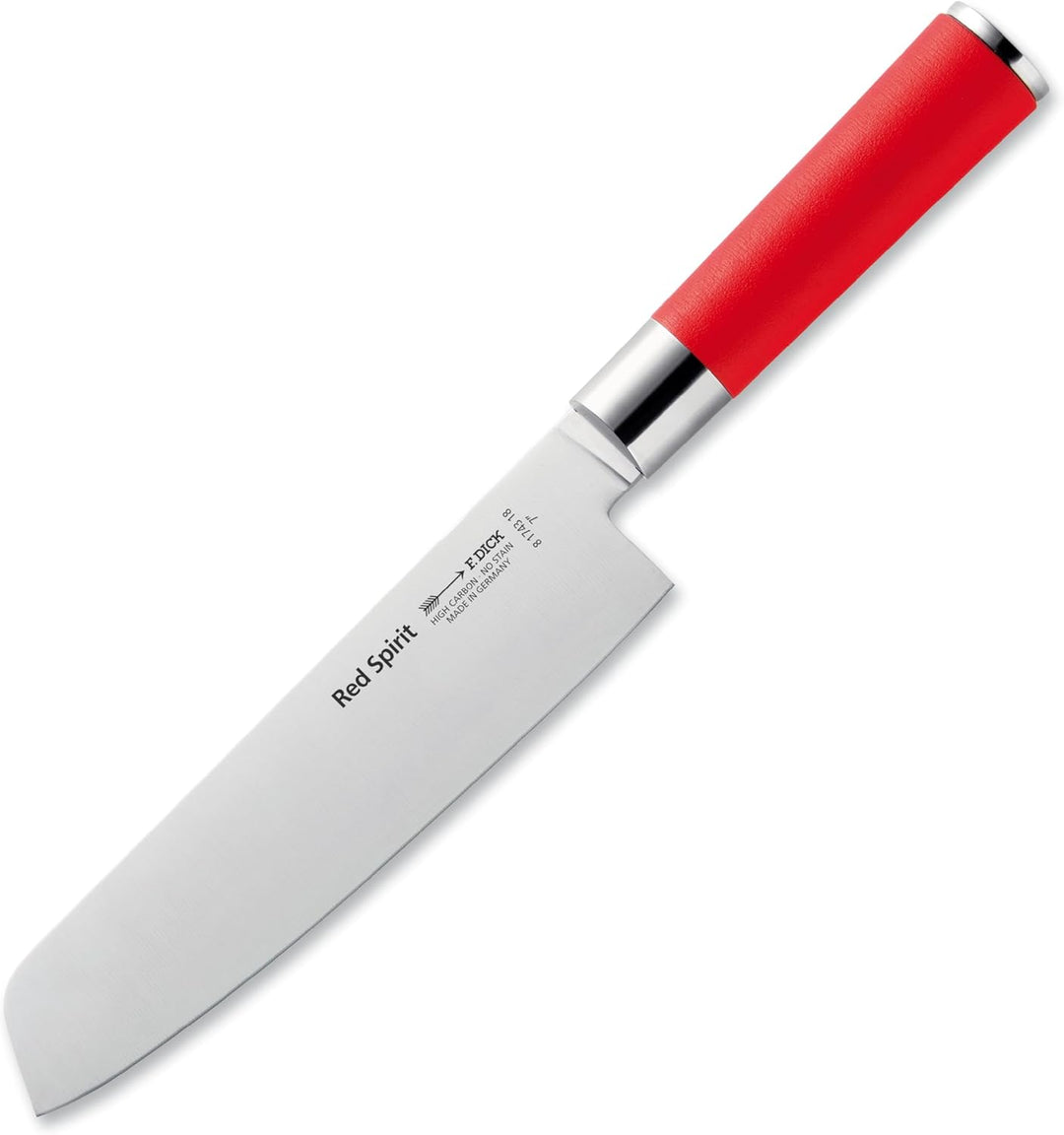 F. DICK Usuba, Red Spirit (Messer mit Klinge 18 cm, X55CrMo14 Stahl, nichtrostend, 56° HRC)