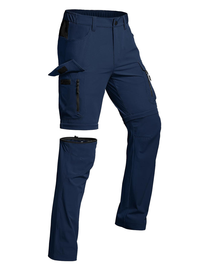 Vzteek Herren Wanderhose Zip Off Trekkinghose Outdoorhose Sommer Softshell Stretch Hose Kurz für Wan