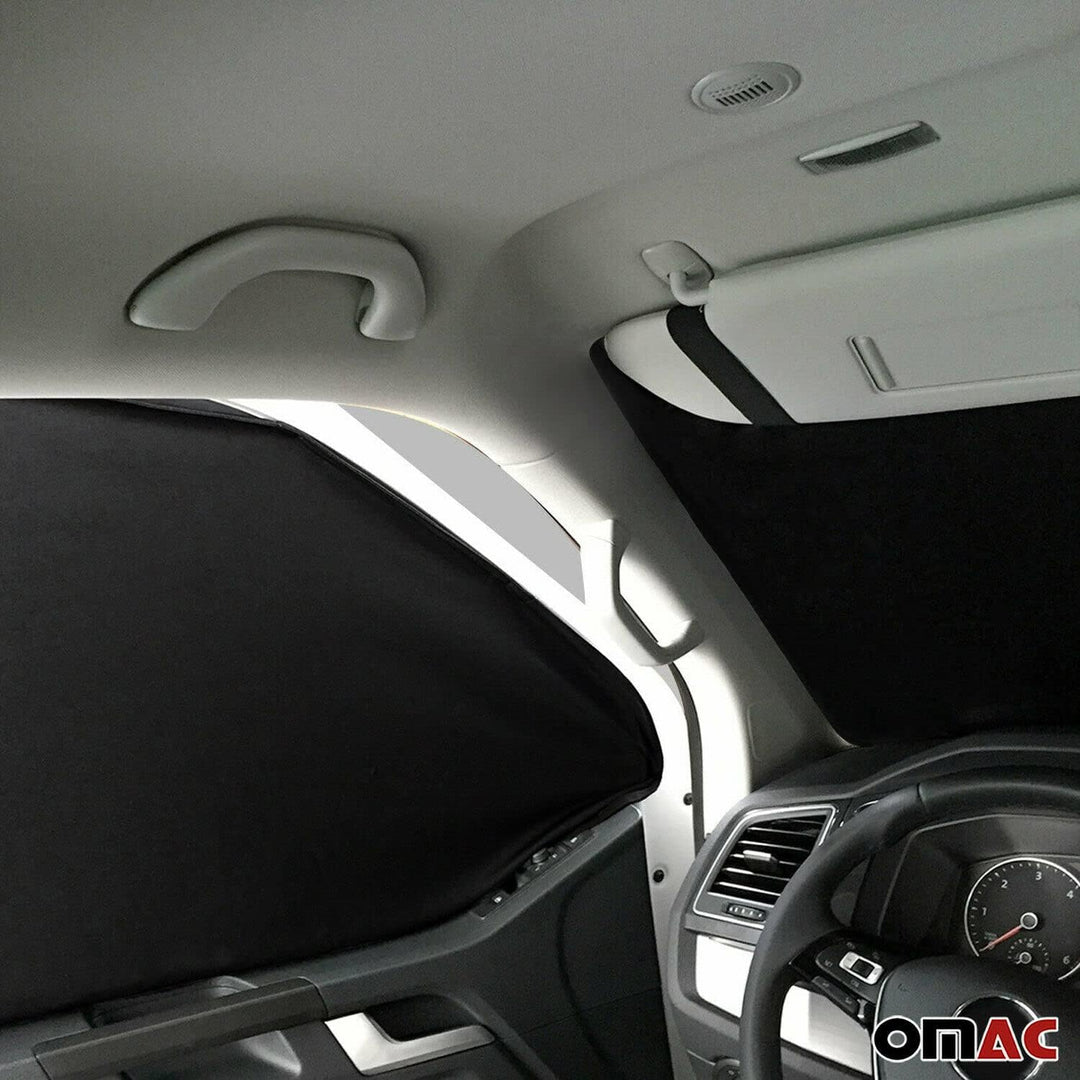 OMAC Magnetisch Vorhänge Auto kompatibel mit Ford Transit Tourneo Custom 2023-2026 Schwarz