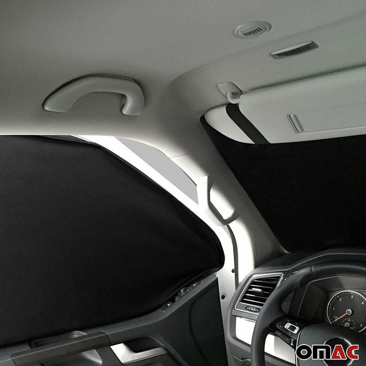 OMAC Magnetisch Vorhänge Auto kompatibel mit Ford Transit Tourneo Custom 2023-2026 Schwarz