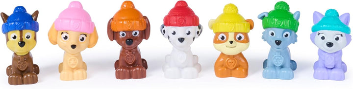 PAW PATROL Adventskalender 2026, ab 3 Jahren | 24 Türchen | 7 Hundefiguren | 6 Schlitten | Verpackun
