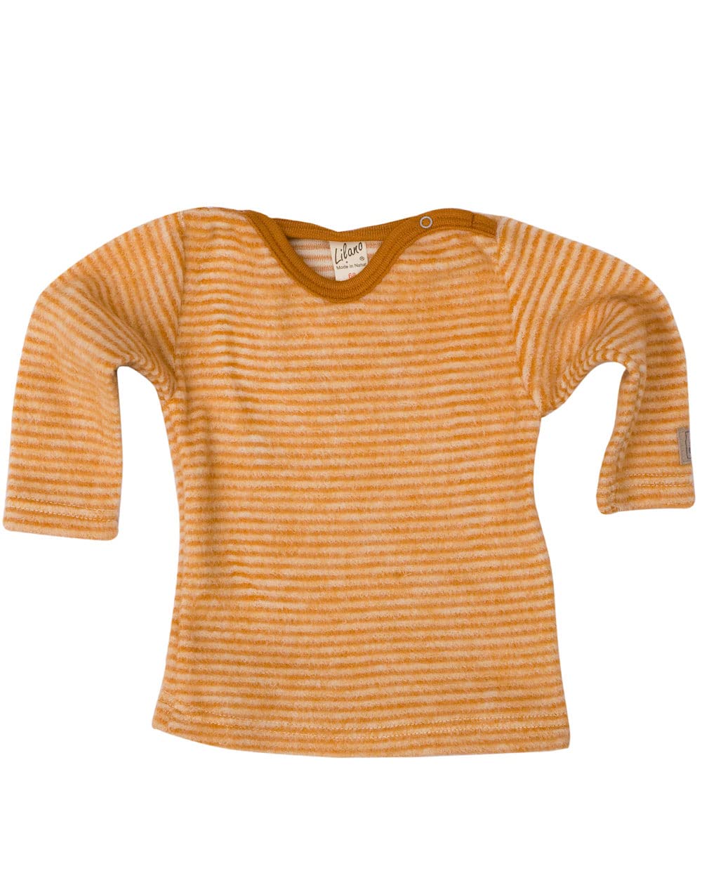 Lilano, Merino Baby Pullover Flausch, 100% Wolle (kbT) 62 Curry/Natur, 62 Curry/Natur
