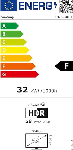 Samsung M70D Smart Monitor, 32 Zoll, 4K AI Upscaling, UHD, 60 Hz, Streaming-Monitor mit Entertainmen