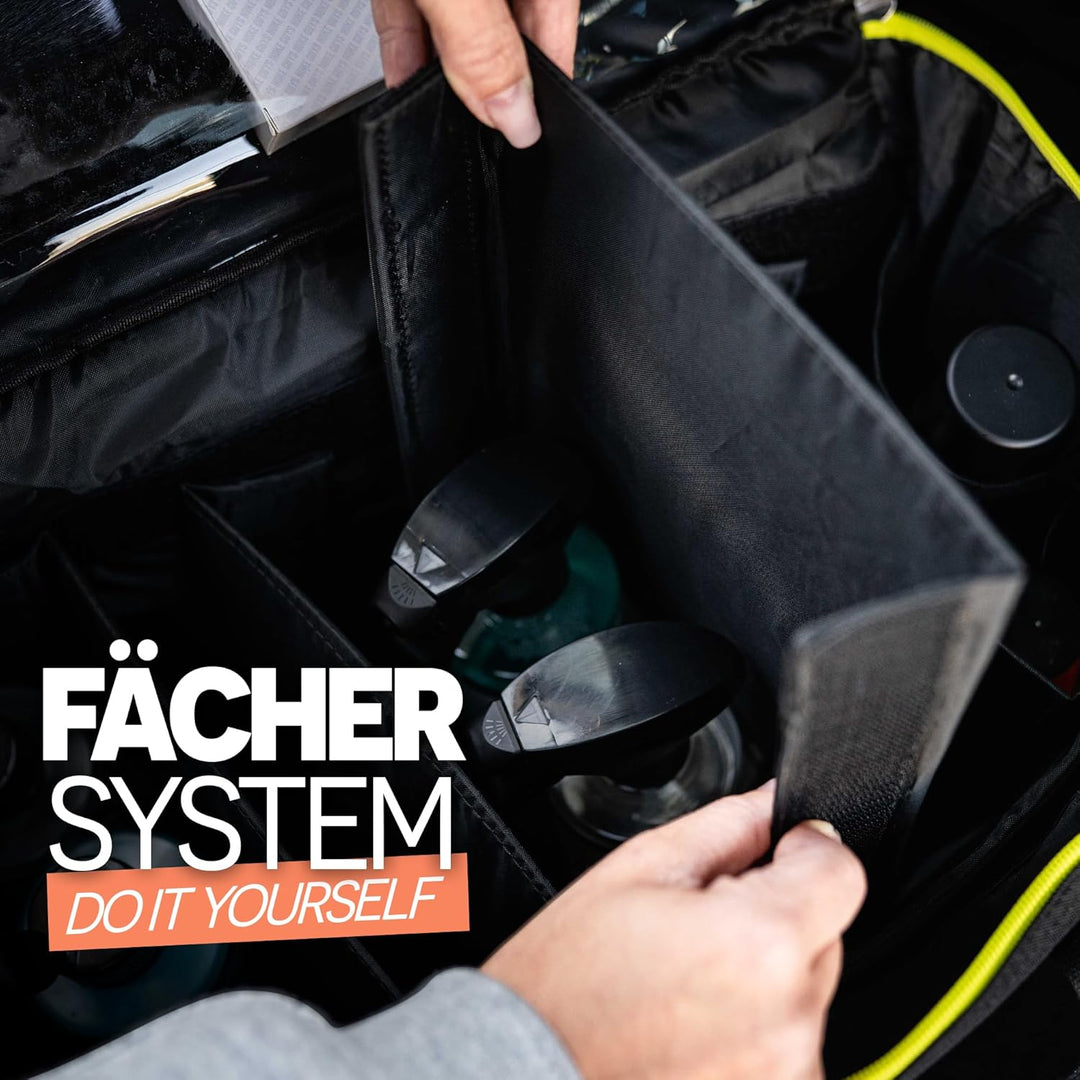 Nuke Guys Detailing Bag Big | Praktische Tasche für den Kofferraum mit Klett für optimale Fixierung