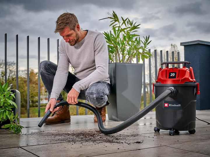 Einhell Nass-Trockensauger TC-VC 2045 (850 Watt, 180 mbar Saugleistung, 20 L Auffangbehälter, Blasan