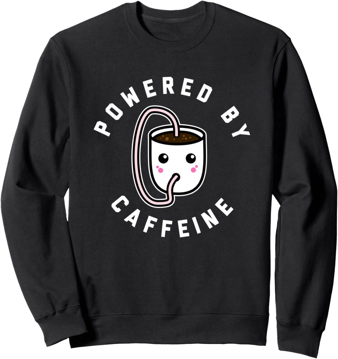 Angetrieben von Caffeine Cute Kawaii Coffee Cup, der sich Sweatshirt