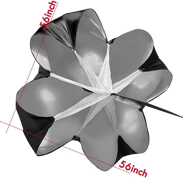 Cledaepho 142,2 cm lange Laufgeschwindigkeitstraining, Geschwindigkeitstraining, Fallschirm, Widerst