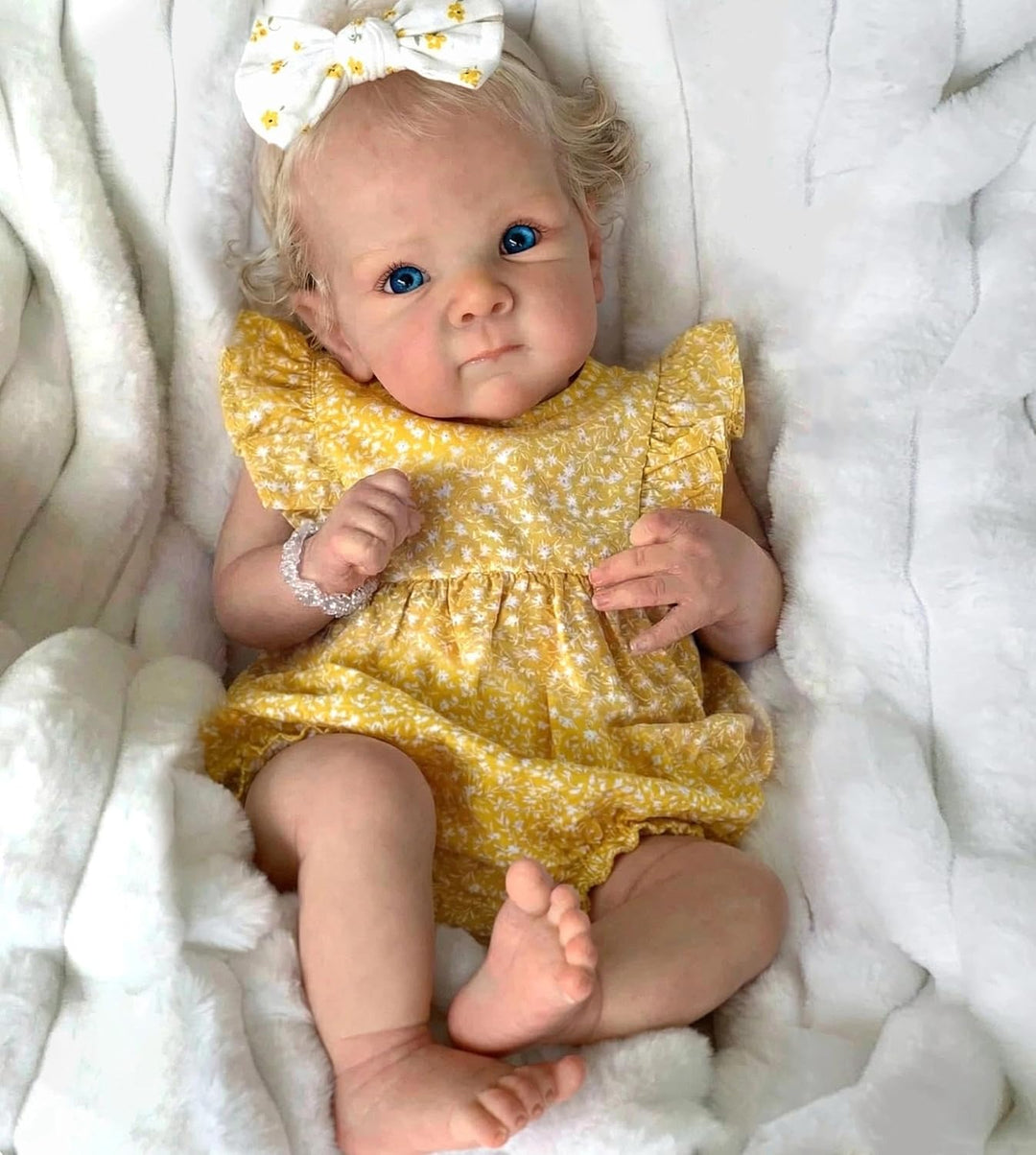 Zero pam Reborn Baby Mädchen-48CM Reborn Baby Vollsilikon Lebensecht,Lebensechte Babypuppen Wie Echt