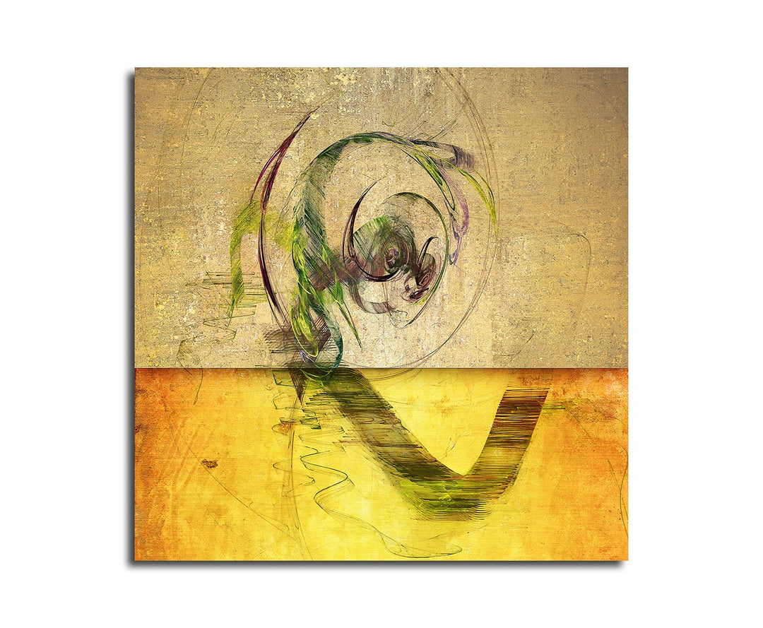 Paul Sinus Art Leinwandbild Abstrakt398_60x60cm Abstraktes Motiv rot pink orange quadratisches Forma