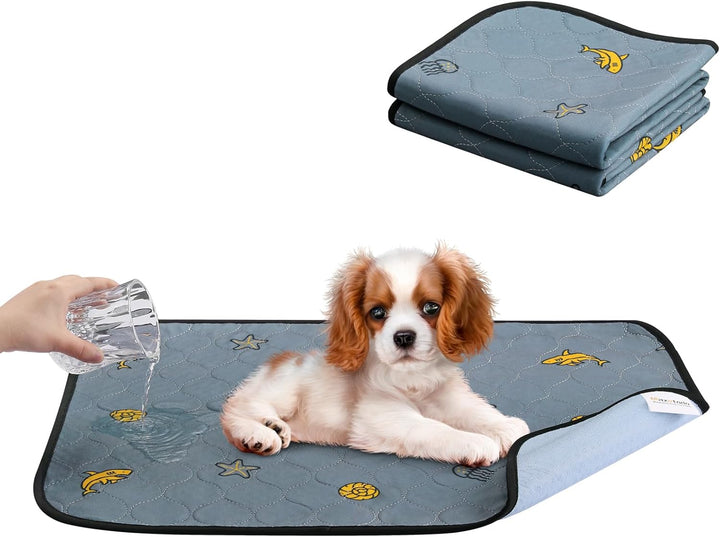 Waschbar Welpen Unterlagen Haustier 2pcs 79*92cm Trainingspads PIPI Matten für Hunde Wiederverwendba