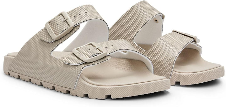 BOSS Herren Surfley Sand Sandalen mit zwei Riemen und strukturiertem Obermaterial Grösse 37 EU Light
