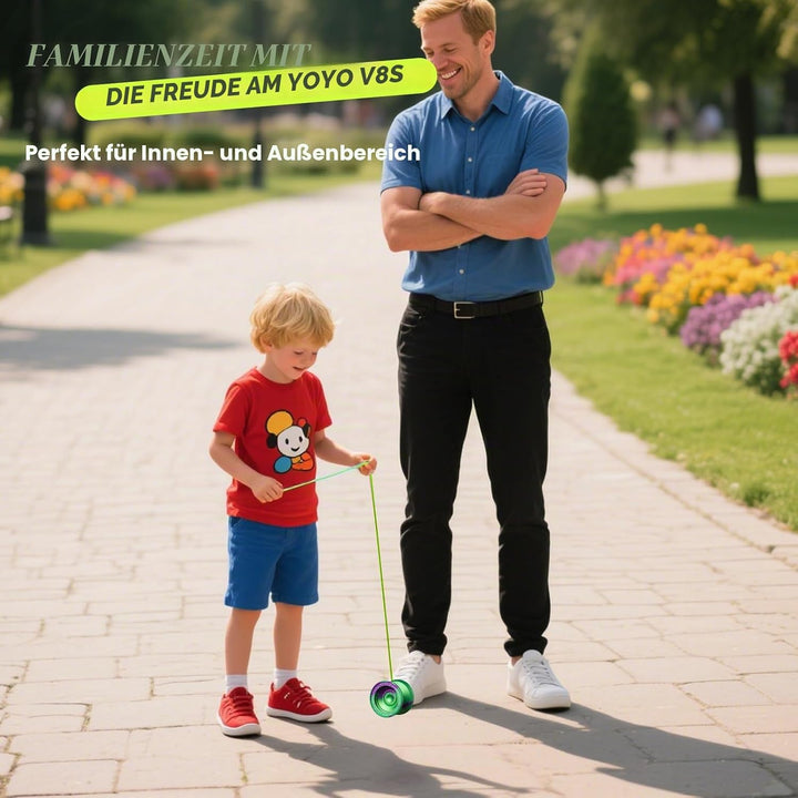 MAGICYOYO JoJo V8S Professionelles Finger-Spin-Yoyo für Anfänger und Fortgeschrittene, Responsive Jo