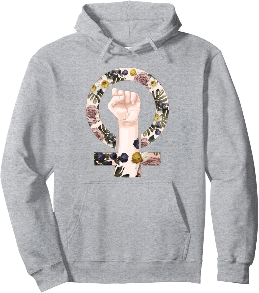Feminismus Spruch Geschenk Sexismus Gleichberichtigung Faust Pullover Hoodie