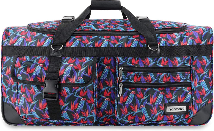 normani Hochwertige robuste Reisetasche mit Rollen Jumbo Big-Travel 80-150 Liter mit bis zu 3 Rollen