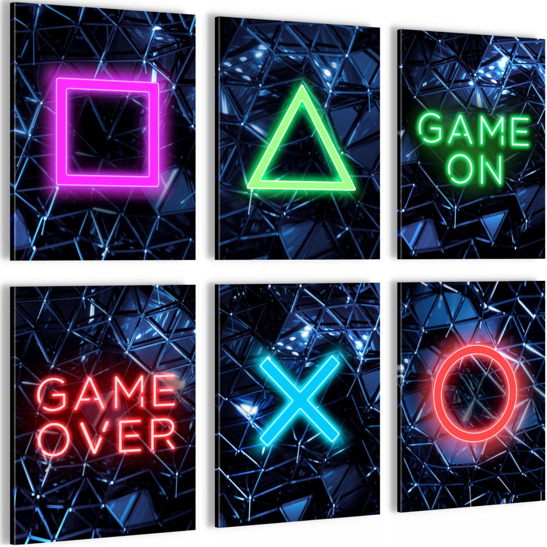 Novart Set Wandbilder - KEIN EXTRA RAMEN BENÖTIGT - Kinderzimmer Junge Teenager - Bilder Modern Spie