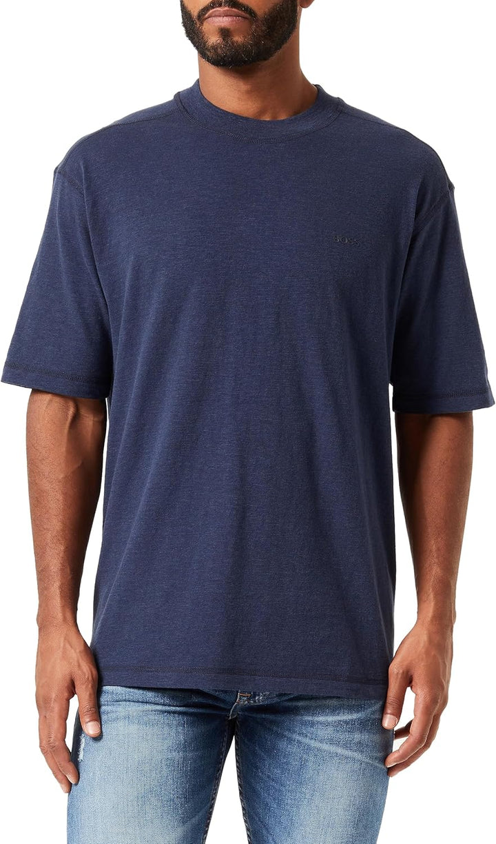 BOSS Herren Teglitchstitch L Dark Blue404, L Dark Blue404