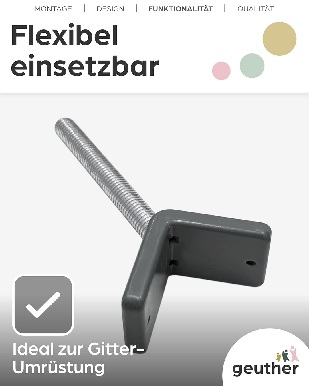 Y-Spindel zur Befestigung an Säulen | 2 Stück (1er Pack)