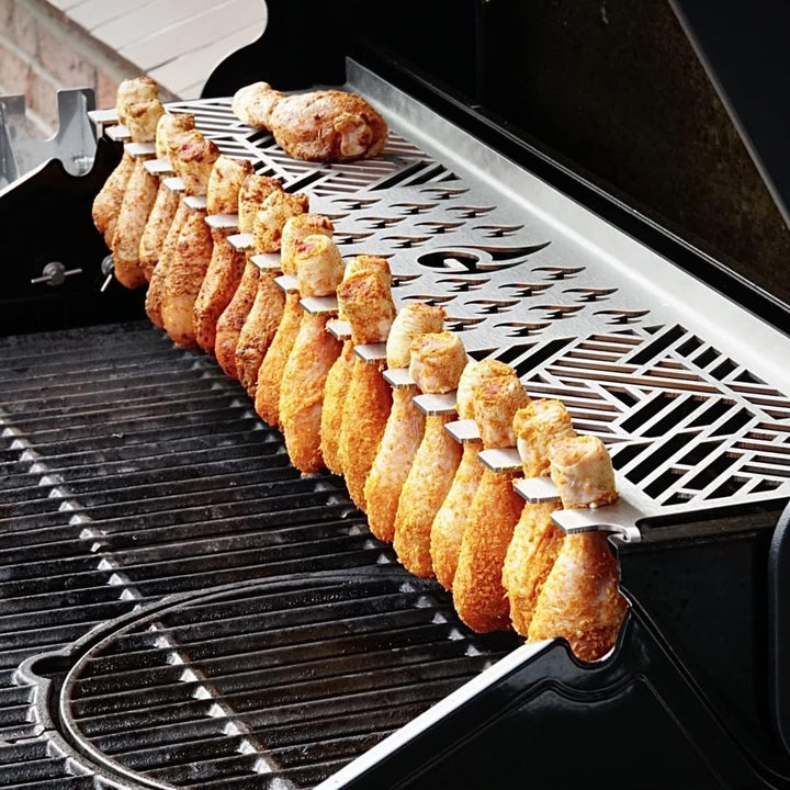 Grillrost.com Das Original Edelstahl Warmhalterost Multi-Station für Rösle Magnum G3 / PRO G3, Magnu
