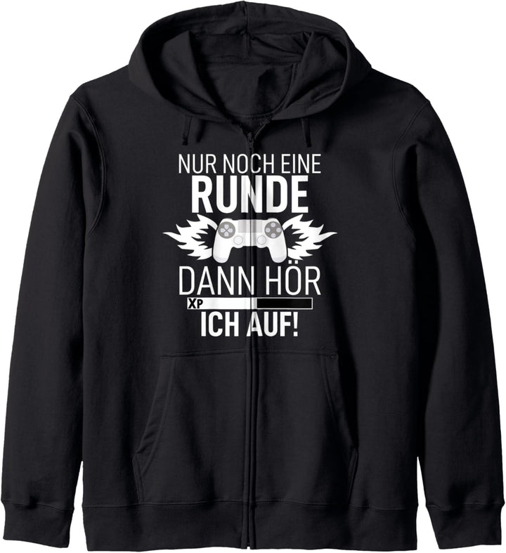 Nur noch eine Runde dann hör ich auf Game Spieler Zockerin Kapuzenjacke