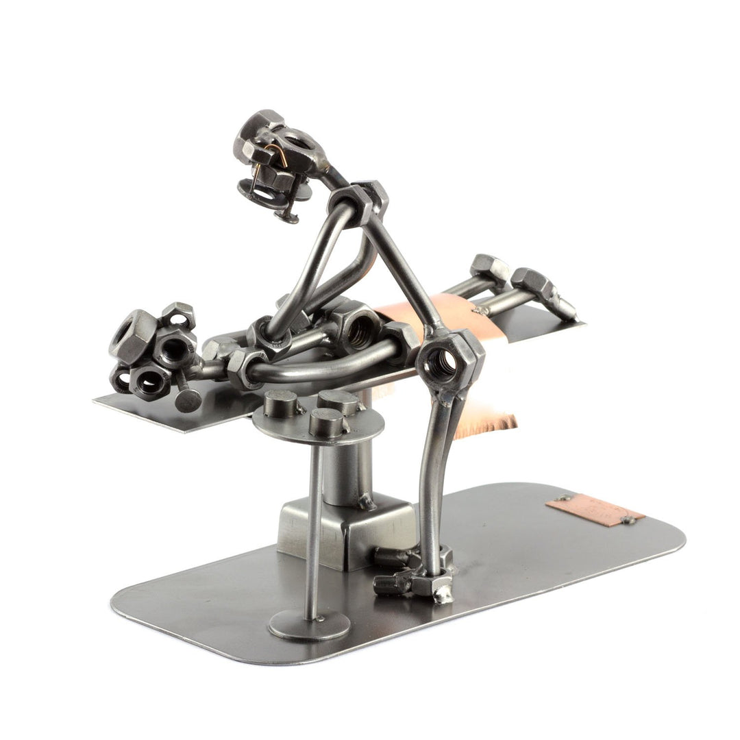 Steelman24 I Schraubenmännchen Masseur I Made in Germany I Handarbeit I Geschenkidee I Stahlfigur I