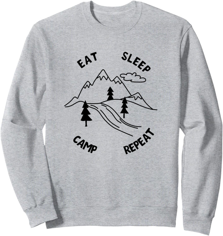 Wald Camper Natur Berge Wildnis Sweatshirt