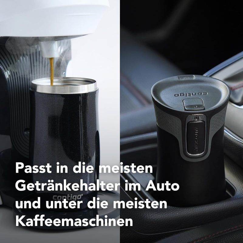 Contigo Thermobecher West Loop Autoseal, Edelstahl Isolierbecher, Reisebecher, Kaffebecher to Go, au