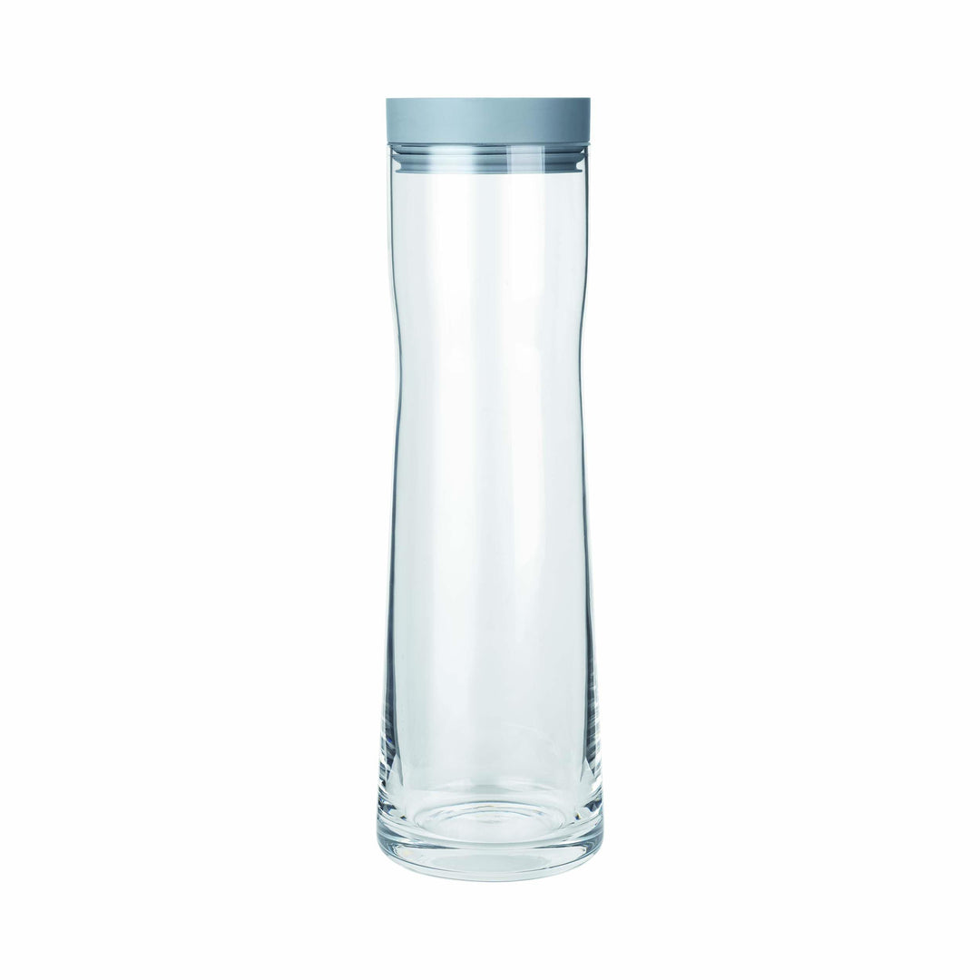 blomus -SPLASH- Wasserkaraffe aus Glas, Sharkskin, 1 Liter Fassungsvermögen, Silikon / Edelstahldeck