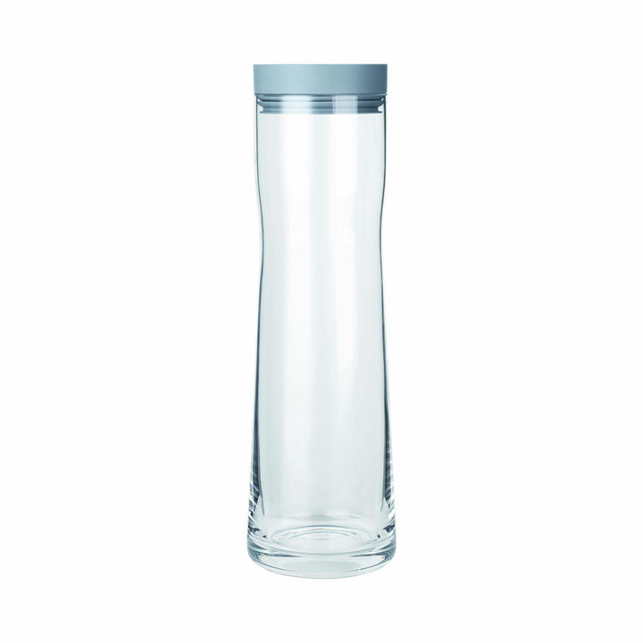 blomus -SPLASH- Wasserkaraffe aus Glas, Sharkskin, 1 Liter Fassungsvermögen, Silikon / Edelstahldeck