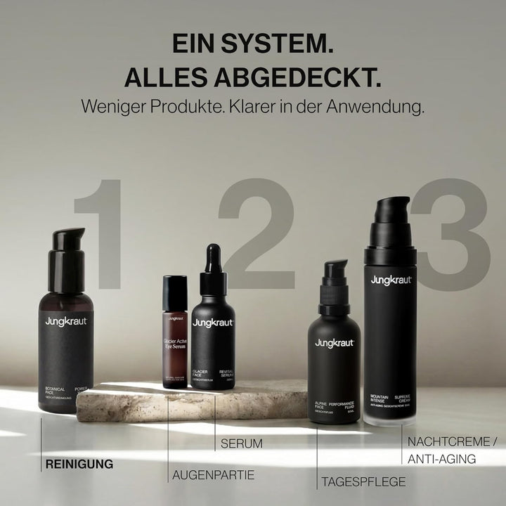 JUNGKRAUT Botanical Power Face Wash 1x100ml Männer Gesichtsreinigung | Natürliches Männer Waschgel g