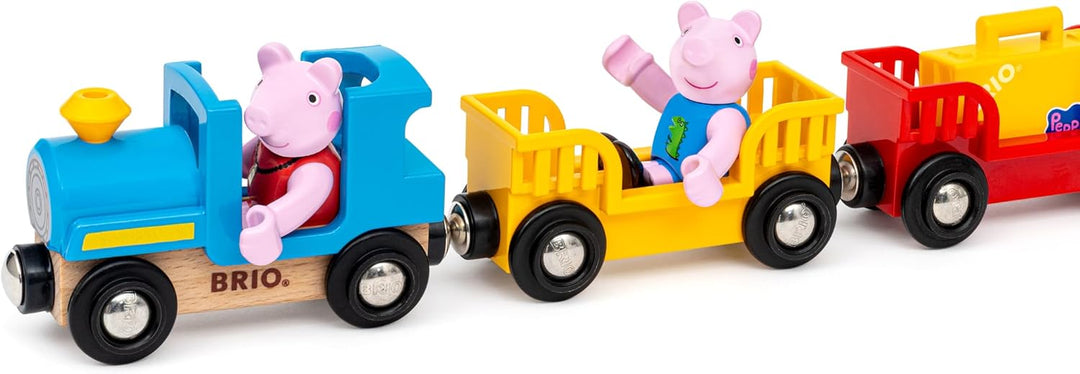BRIO - Peppa Wutz Zug - Spielzeug-Eisenbahn zur beliebten Kleinkindserie Peppa Wutz - ab 3 Jahren -