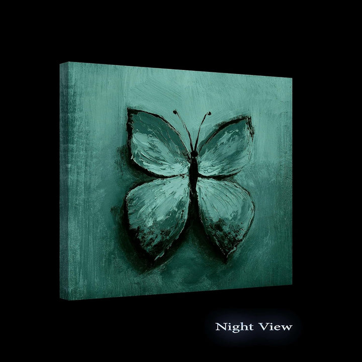 Startonight Bilder Schmetterling der Freiheit in Lila und Blau - Leinwandbilder Moderne Kunst - Tier