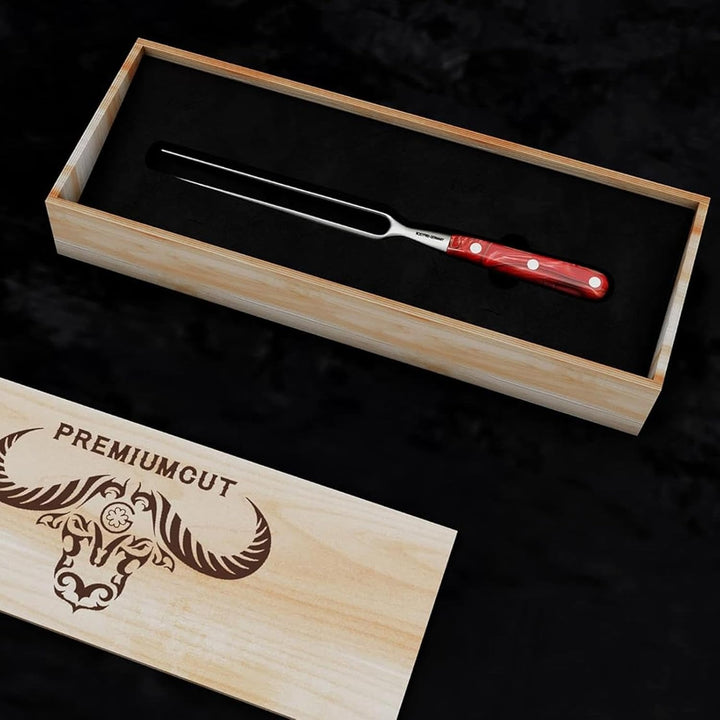 Giesser seit 1776 - Made in Germany - Tranchiergabel 21 cm Red Diamond, PremiumCut Fork No 1, Fleisc