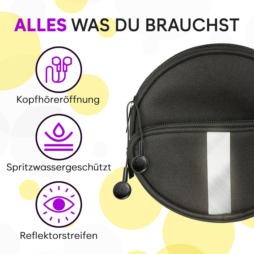 Klim CD Player Tasche tragbar, wasserdichte Hülle für tragbaren CD-Player, Verstellbarer Riemen, Tas