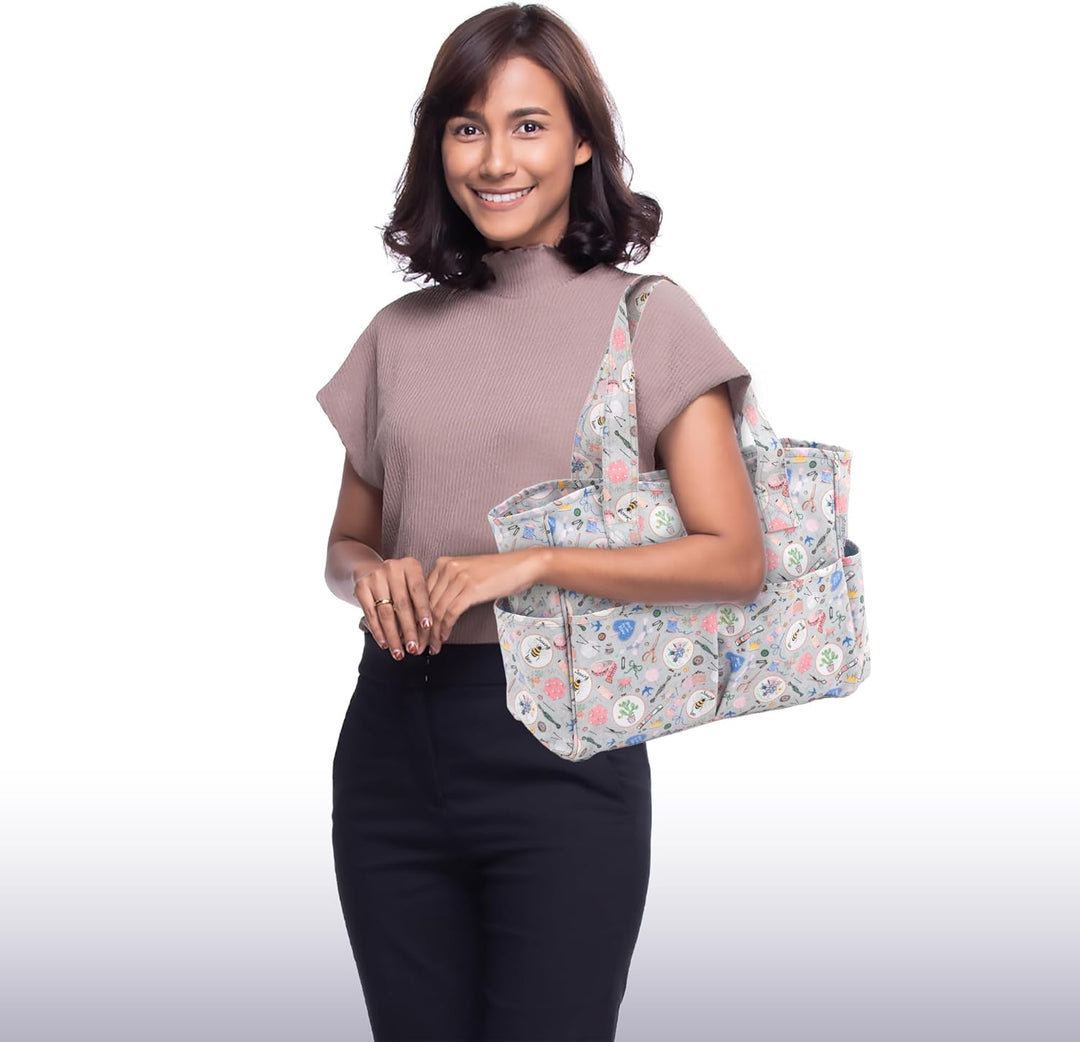 Hobby Gift MRB 86 Sac de rangement artisanal exclusive, Cotton, Hausgemacht, 13 x 34.5 x 29cm 13 x 3