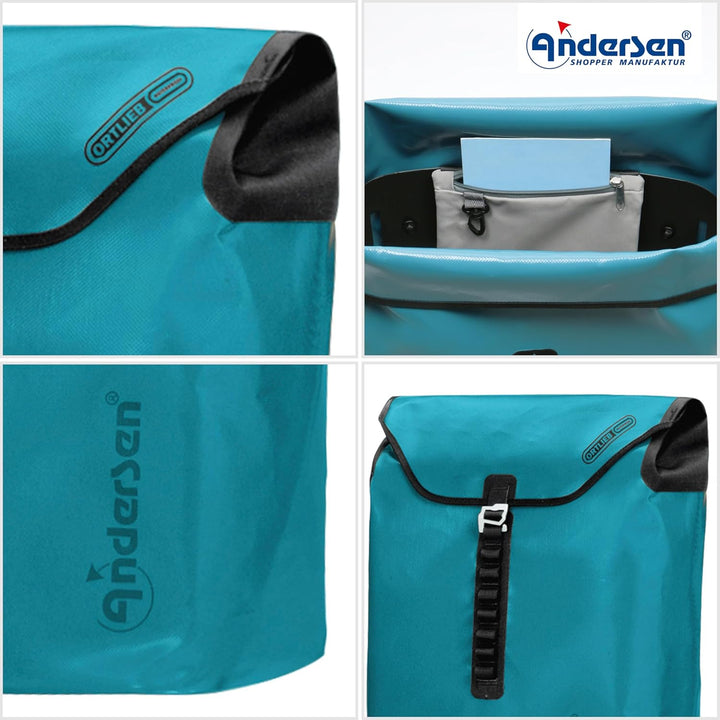 Andersen Einkaufstrolley Ersatztasche - 49 Liter - extra Innenfach - wasserdicht - Reflektoren - fal
