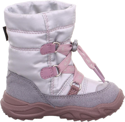 Superfit Baby-Mädchen Glacier Lauflernschuhe 28 EU Weit Hellgrau Lila 2500, 28 EU Weit Hellgrau Lila