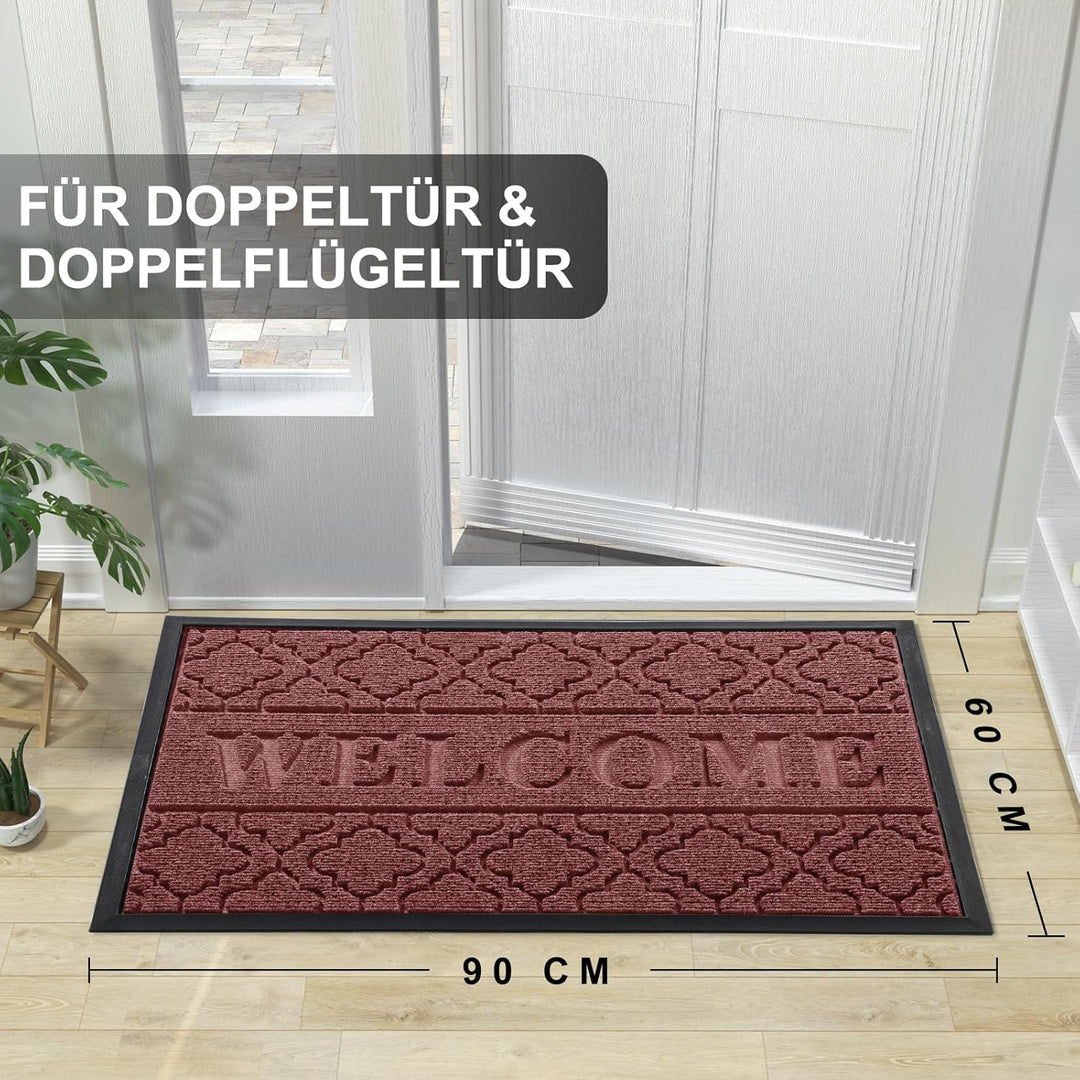 Yimobra Fussmatten – rutschfeste, waschbare, Strapazierfähige Türmatte für Haustüren, Flur, Büro – R