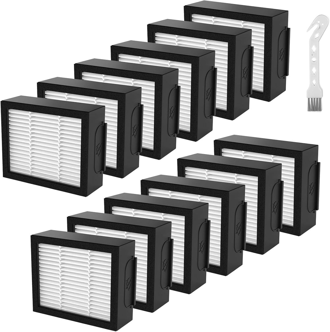 12pcs Ersatzfilter für iRobot Roomba e, i und j Serie i7 i7+ j7 j7+/Plus i3 i3+ i4 i4+ i6 i6+ i8 i8+