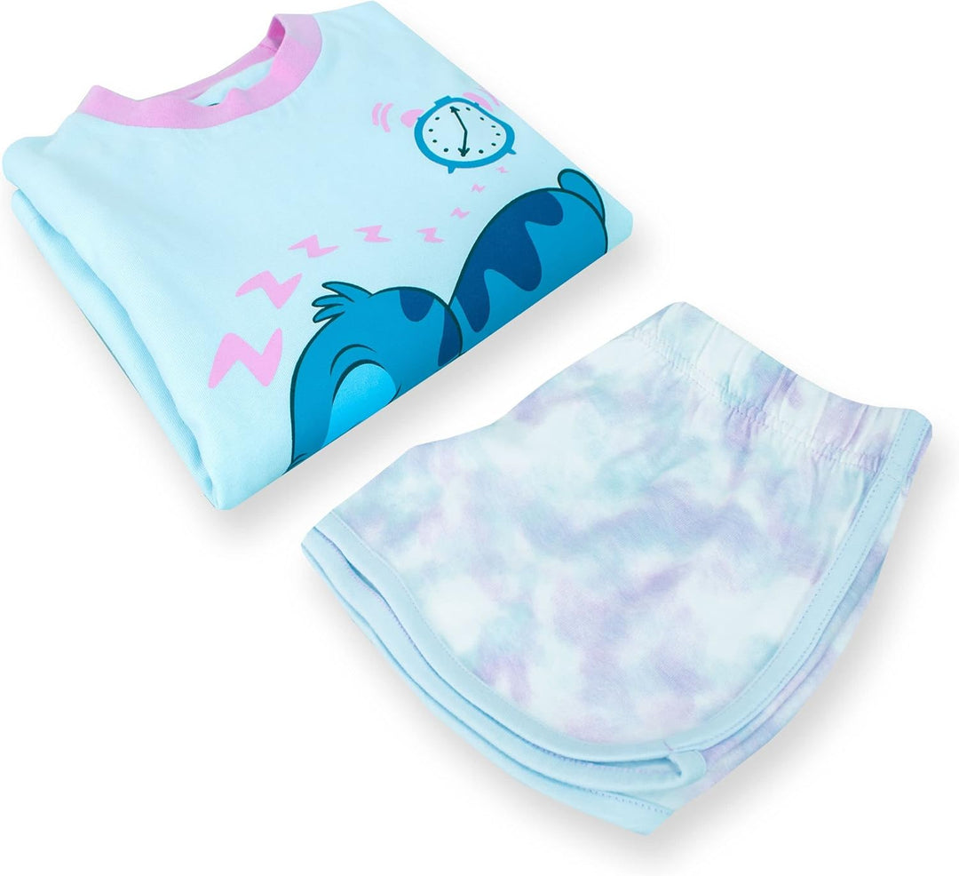 Disney Stitch Schlafanzug | Lilo Und Stitch Pyjama Mädchen | Tie-Dye Schlafanzüge Für Mädchen, 158