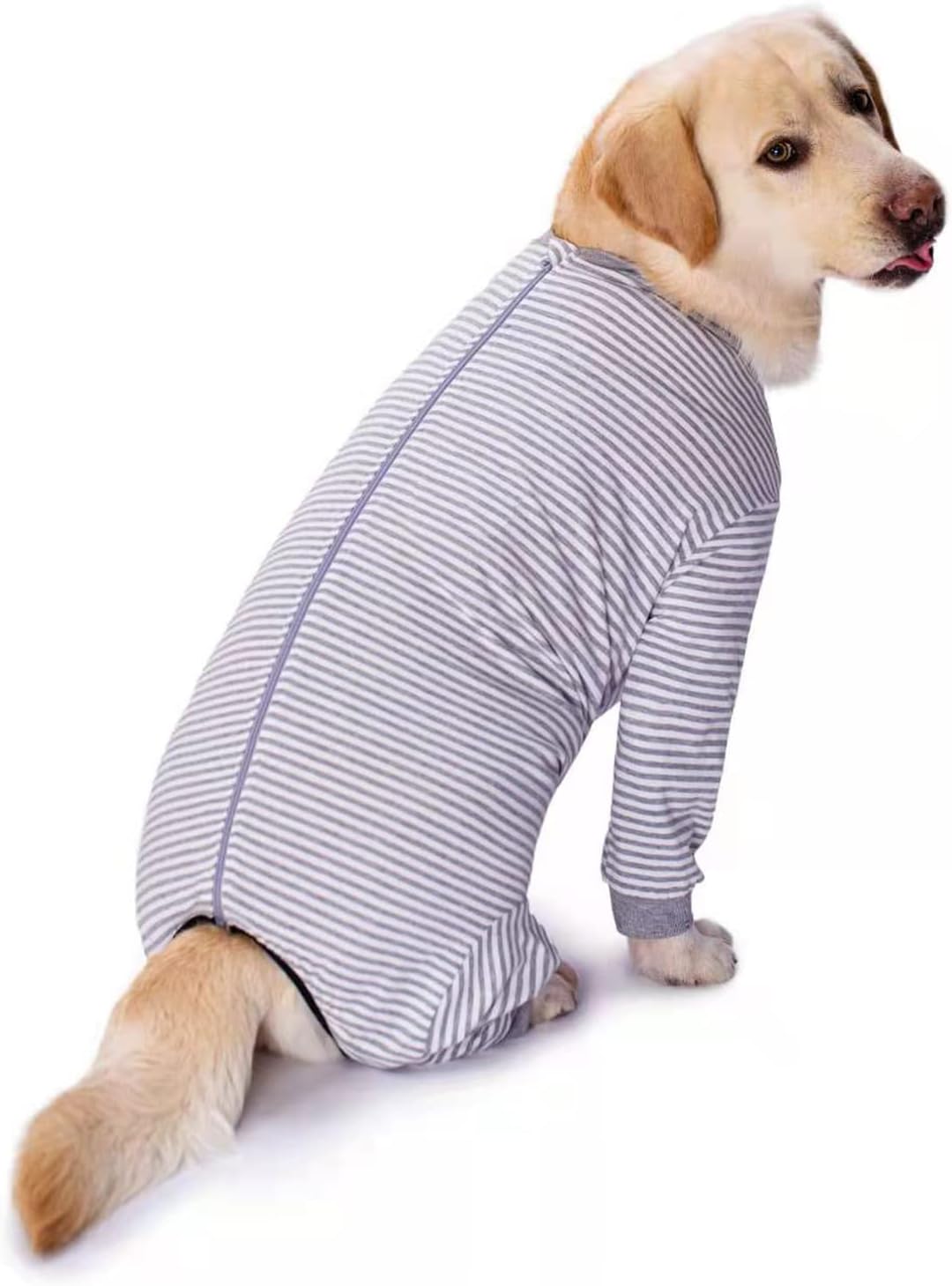 Yeapeeto Einteiler für Hunde, zur Erholung, für grosse und mittelgrosse Hunde, Schlafanzug, Ganzkörp