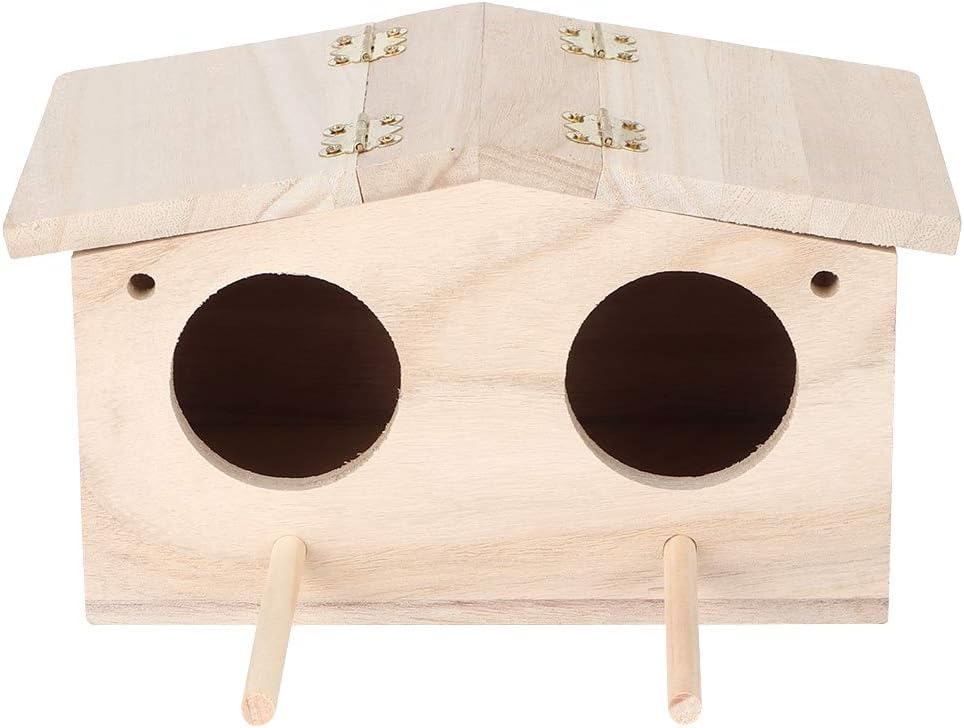 Nistkasten für Vögel für Draussen Wetterfest, Vogelhaus Bausatz Kinder Holz mit Doppelflügeltür, Vog