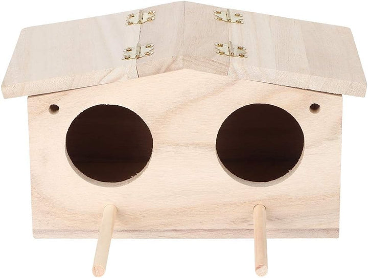 Nistkasten für Vögel für Draussen Wetterfest, Vogelhaus Bausatz Kinder Holz mit Doppelflügeltür, Vog