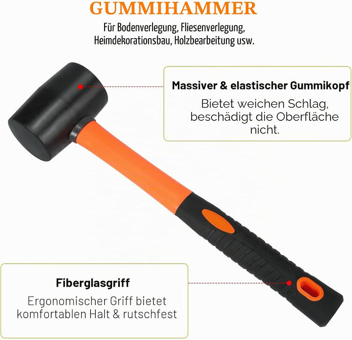 Bodenlückenfixierer für Laminatböden, Reparaturwerkzeug, inklusive robustem Aluminium-Saugnapf und F