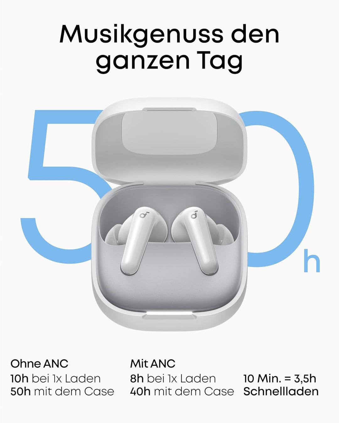 soundcore P31i by Anker, adaptives Noise Cancelling in Echtzeit, Hi-Res Sound, kabellose Bluetooth-K
