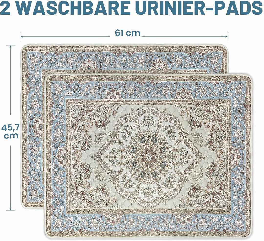 Waschbare Pinkelpads für Hunde, 2 Stück Wiederverwendbare Puppy Pads 60x45cm Super saugfähige wasser