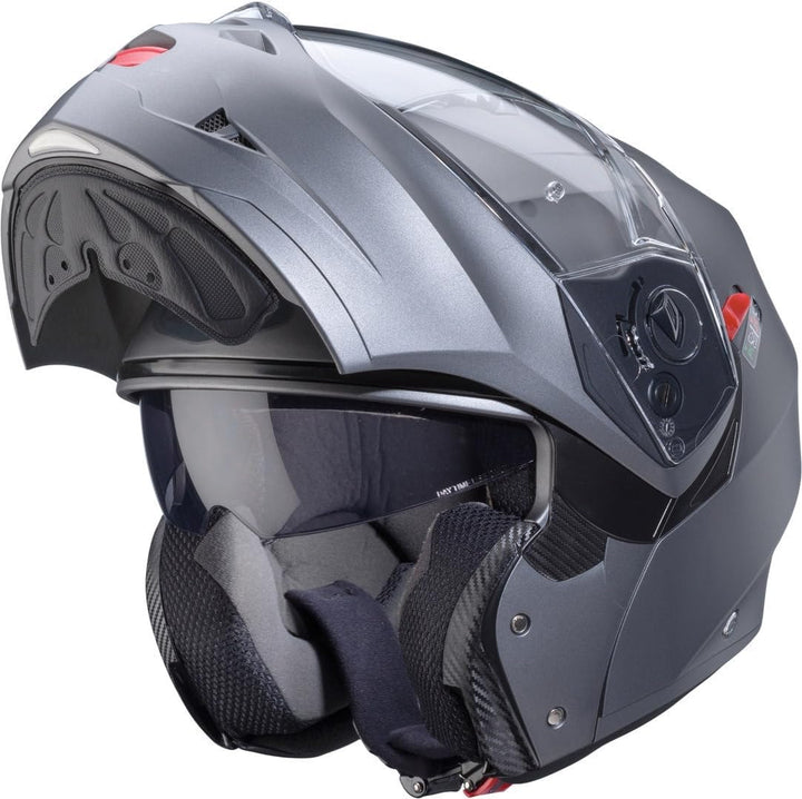 Caberg Klapphelm Duke X matt Gun Pinlock Sonnenblende mit P/J und ECE 22.06 XS 53/54, XS 53/54