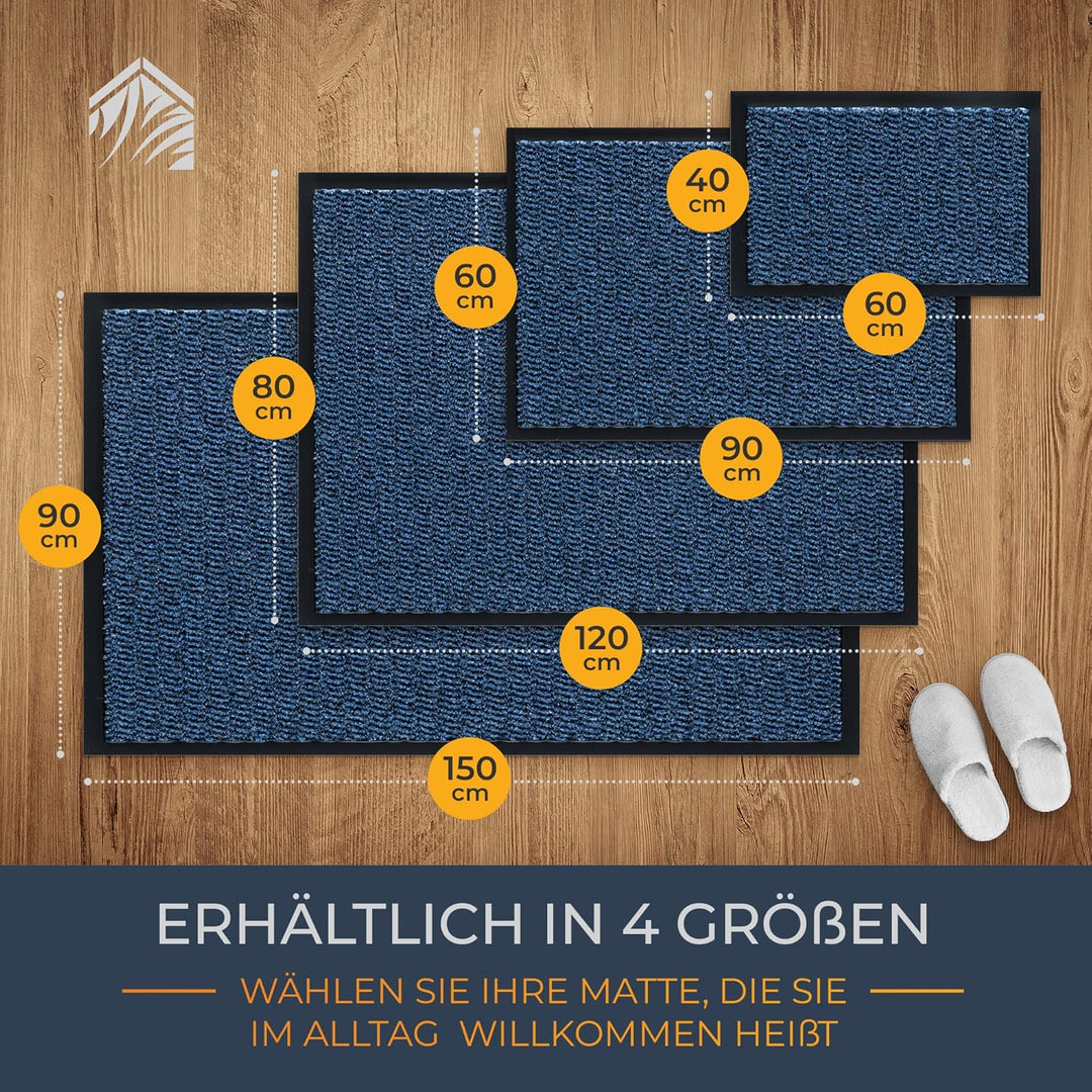 TIMELEOS Fussmatte Schmutzfangmatte mit äusserst starker Schmutz und Feuchtigkeitsaufnahme Eingangst